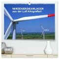 Windkraftanlagen aus der Luft fotografiert (hochwertiger Premium Wandkalender 2024 DIN A2 quer), Kunstdruck in Hochglanz - Tim Siegert - Www. Batcam. De -