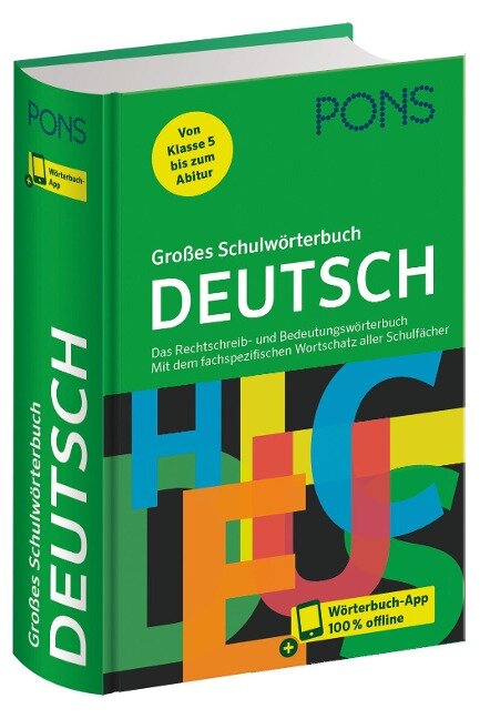 PONS Großes Schulwörterbuch Deutsch - 