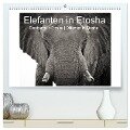 Elefanten in Etosha (hochwertiger Premium Wandkalender 2024 DIN A2 quer), Kunstdruck in Hochglanz - Irma van der Wiel