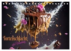 Tortenschlacht - süße Versuchung (Tischkalender 2025 DIN A5 quer), CALVENDO Monatskalender - Renate Utz