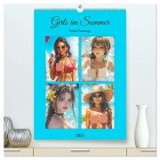 Girls im Sommer. Erotik-Paintings (hochwertiger Premium Wandkalender 2025 DIN A2 hoch), Kunstdruck in Hochglanz - Rose Hurley