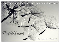 Cover-Bild zum Titel 'Pusteblume - Impressionen in schwarzweiß (Tischkalender 2026 DIN A5 quer), CALVENDO Monatskalender' von 'Julia Delgado'