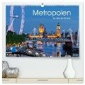 Metropolen zur blauen Stunde 2024 (hochwertiger Premium Wandkalender 2024 DIN A2 quer), Kunstdruck in Hochglanz - Rainer Mirau