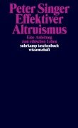 Cover-Bild zum Titel 'Effektiver Altruismus' von 'Peter Singer'