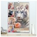 Raubkatzen. Zauberhafte Aquarelle (hochwertiger Premium Wandkalender 2025 DIN A2 hoch), Kunstdruck in Hochglanz - Rose Hurley