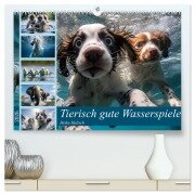 Tierisch gute Wasserspiele (hochwertiger Premium Wandkalender 2026 DIN A2 quer), Kunstdruck in Hochglanz - Heike Hultsch