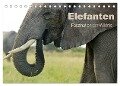 Elefanten - Faszination der Wildnis (Tischkalender 2024 DIN A5 quer), CALVENDO Monatskalender - Nadine Haase