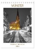 Münster - erstrahlt bei Nacht (Tischkalender 2024 DIN A5 hoch), CALVENDO Monatskalender - Gregor Herzog