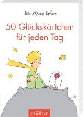 Cover-Bild zum Titel 'Der Kleine Prinz. 50 Glückskärtchen für jeden Tag' von 'Antoine de Saint-Exupéry'