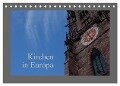 Kirchen in Europa (Tischkalender 2024 DIN A5 quer), CALVENDO Monatskalender - Dietmar Falk