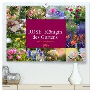 Rose Königin des Gartens (hochwertiger Premium Wandkalender 2026 DIN A2 quer), Kunstdruck in Hochglanz - Tanja Riedel