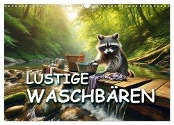 Lustige Waschbären (Wandkalender 2026 DIN A3 quer), CALVENDO Monatskalender - Peter R. Stuhlmann