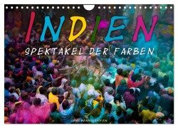 Indien - Spektakel der Farben (Wandkalender 2025 DIN A4 quer), CALVENDO Monatskalender - Jens Benninghofen