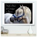 Weiße Pferde der Camargue in Bayern (hochwertiger Premium Wandkalender 2024 DIN A2 quer), Kunstdruck in Hochglanz - Photography Brigitte Jaritz