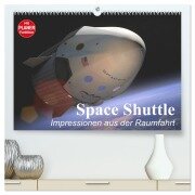 Cover-Bild zum Titel 'Space Shuttle. Impressionen aus der Raumfahrt (hochwertiger Premium Wandkalender 2026 DIN A2 quer), Kunstdruck in Hochglanz' von 'Elisabeth Stanzer'