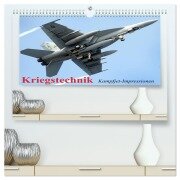 Kriegstechnik. Kampfjet-Impressionen (hochwertiger Premium Wandkalender 2026 DIN A2 quer), Kunstdruck in Hochglanz - Elisabeth Stanzer