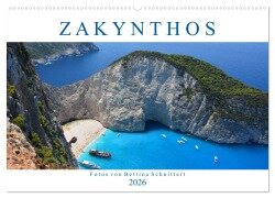 Zakynthos 2026 (Wandkalender 2026 DIN A2 quer), CALVENDO Monatskalender - Bettina Schnittert