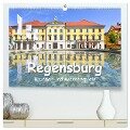 Regensburg Brunnen und Wasserspiele (hochwertiger Premium Wandkalender 2025 DIN A2 quer), Kunstdruck in Hochglanz - Bettina Hackstein