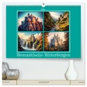 Romantische Ritterburgen (hochwertiger Premium Wandkalender 2026 DIN A2 quer), Kunstdruck in Hochglanz - Werner Braun