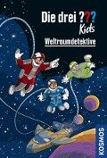 Cover-Bild zum Titel 'Die drei ??? Kids, Weltraumdetektive (drei Fragezeichen Kids)' von 'Boris Pfeiffer, Ulf Blanck'