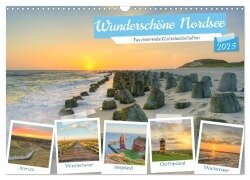 Wunderschöne Nordsee - Faszinierende Küstenlandschaften (Wandkalender 2025 DIN A3 quer), CALVENDO Monatskalender - Michael Valjak
