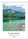 Alpenseen (Tischkalender 2024 DIN A5 hoch), CALVENDO Monatskalender - Franziska Petersen