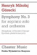 Cover-Bild zum Titel 'Symphony No. 3 for Soprano Solo and Orchestra' von 'Henryk Mikolaj Gorecki'