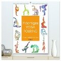Prächtiges Yoga Pouring - Yoga verschmilzt mit Kunst (hochwertiger Premium Wandkalender 2025 DIN A2 hoch), Kunstdruck in Hochglanz - Michaela Schimmack
