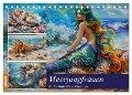 Meerjungfrauen. Zauberhafte Nixen-Paintings (Tischkalender 2025 DIN A5 quer), CALVENDO Monatskalender - Rose Hurley