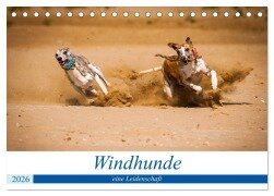Windhunde - eine Leidenschaft (Tischkalender 2026 DIN A5 quer), CALVENDO Monatskalender - Ula Redl