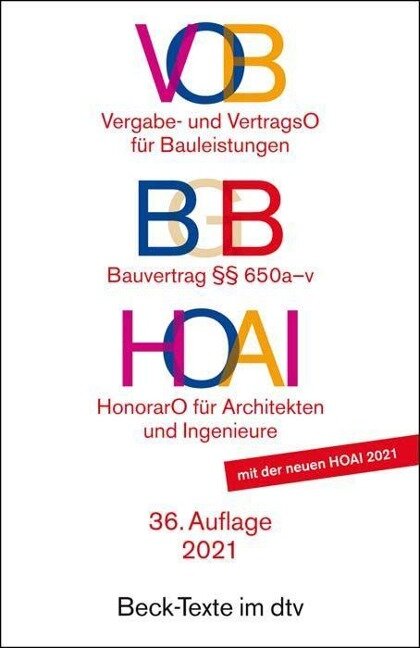 VOB / BGB / HOAI - 
