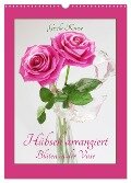Hübsch arrangiert Blüten in der Vase (Wandkalender 2024 DIN A3 hoch), CALVENDO Monatskalender - Gisela Kruse