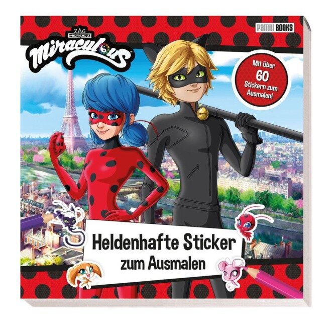 Miraculous: Heldenhafte Sticker zum Ausmalen - 