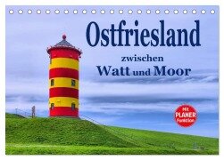 Ostfriesland - zwischen Watt und Moor (Tischkalender 2025 DIN A5 quer), CALVENDO Monatskalender - LianeM LianeM