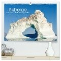 Eisberge - Grönlands magische Eisgestalten (hochwertiger Premium Wandkalender 2024 DIN A2 quer), Kunstdruck in Hochglanz - Martin Zwick