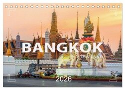 Cover-Bild zum Titel 'BANGKOK Hauptstadt von Thailand (Tischkalender 2026 DIN A5 quer), CALVENDO Monatskalender' von 'Mario Weigt'