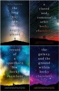 Cover-Bild zum Titel 'Wayfarers Series 4 Books Collection Set (The Long Way to a Small, Angry Planet, A Closed and Common Orbit, Record of a Spaceborn Few, The Galaxy, and the Ground Within)' von 'Becky Chambers'