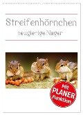 Streifenhörnchen - neugierige Nager (Wandkalender 2024 DIN A2 hoch), CALVENDO Monatskalender - Stefan Mosert