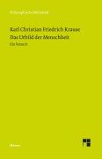 Cover-Bild zum Titel 'Das Urbild der Menschheit' von 'Karl Christian Friedrich Krause'