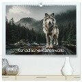 Kanadische Küstenwölfe (hochwertiger Premium Wandkalender 2025 DIN A2 quer), Kunstdruck in Hochglanz - Peter R. Stuhlmann
