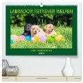 Labrador Retriever Welpen - Kleine Weltentdecker (hochwertiger Premium Wandkalender 2024 DIN A2 quer), Kunstdruck in Hochglanz - Sigrid Starick