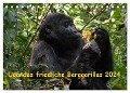 Ugandas friedliche Berggorillas (Tischkalender 2024 DIN A5 quer), CALVENDO Monatskalender - Johanna Krause