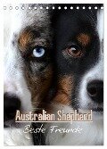 Australian Shepherd - Beste Freunde (Tischkalender 2025 DIN A5 hoch), CALVENDO Monatskalender - Youlia Youlia