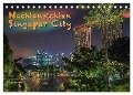 Nachtansichten Singapur City (Tischkalender 2024 DIN A5 quer), CALVENDO Monatskalender - Dieter Gödecke