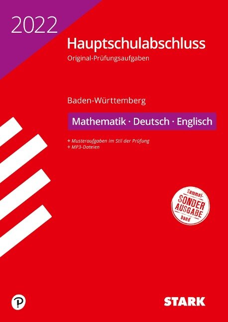 STARK Original-Prüfungen Hauptschulabschluss 2022 - Mathematik, Deutsch, Englisch 9. Klasse - BaWü - 