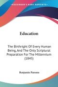 Cover-Bild zum Titel 'Education' von 'Benjamin Parsons'