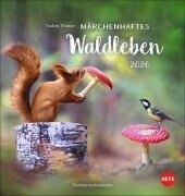 Cover-Bild zum Titel 'Vadim Trunov: Märchenhaftes Waldleben Postkartenkalender 2026' von ''