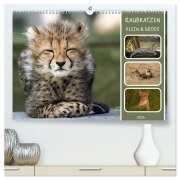 Raubkatzen - groß & klein (hochwertiger Premium Wandkalender 2026 DIN A2 quer), Kunstdruck in Hochglanz - MoNo-Foto MoNo-Foto