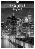 NEW YORK Skylines (Wandkalender 2024 DIN A4 hoch), CALVENDO Monatskalender - Melanie Viola