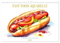 FAST FOOD AQUARELLE (Wandkalender 2025 DIN A4 quer), CALVENDO Monatskalender - Tim Alberts